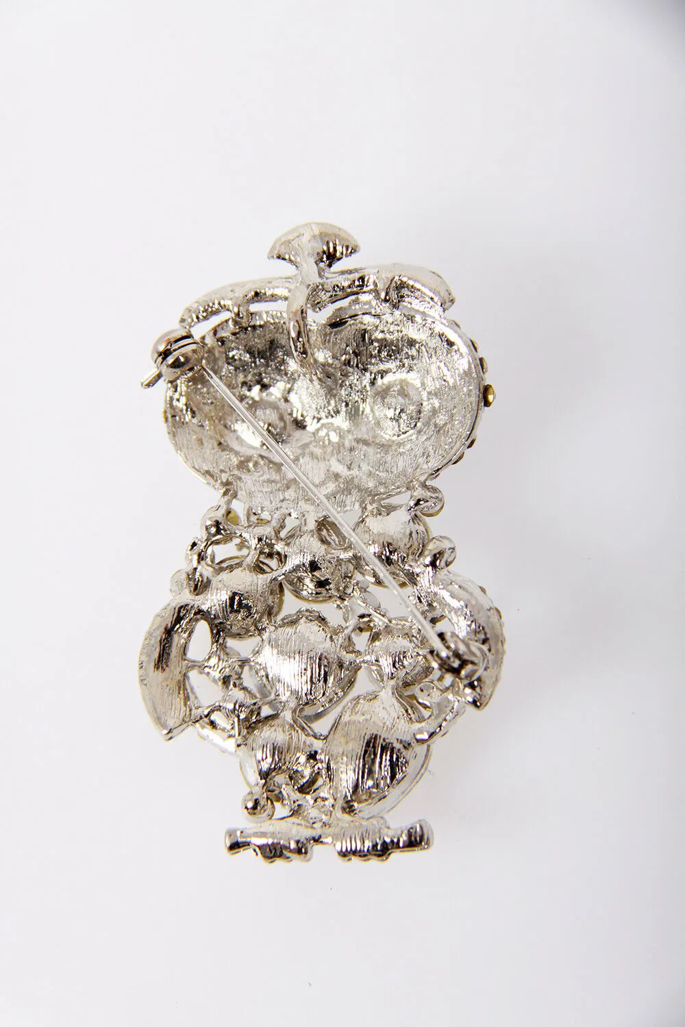 Owl Diamante Brooch