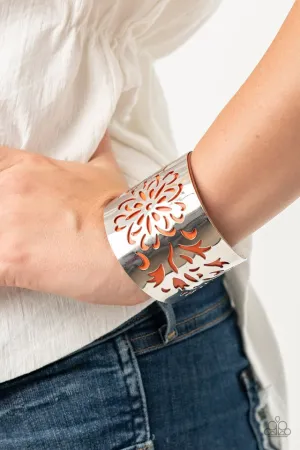 Paparazzi Bracelet ~ Get Your Bloom On - Orange