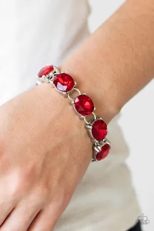 Paparazzi Bracelet ~ Mind Your Manners - Red