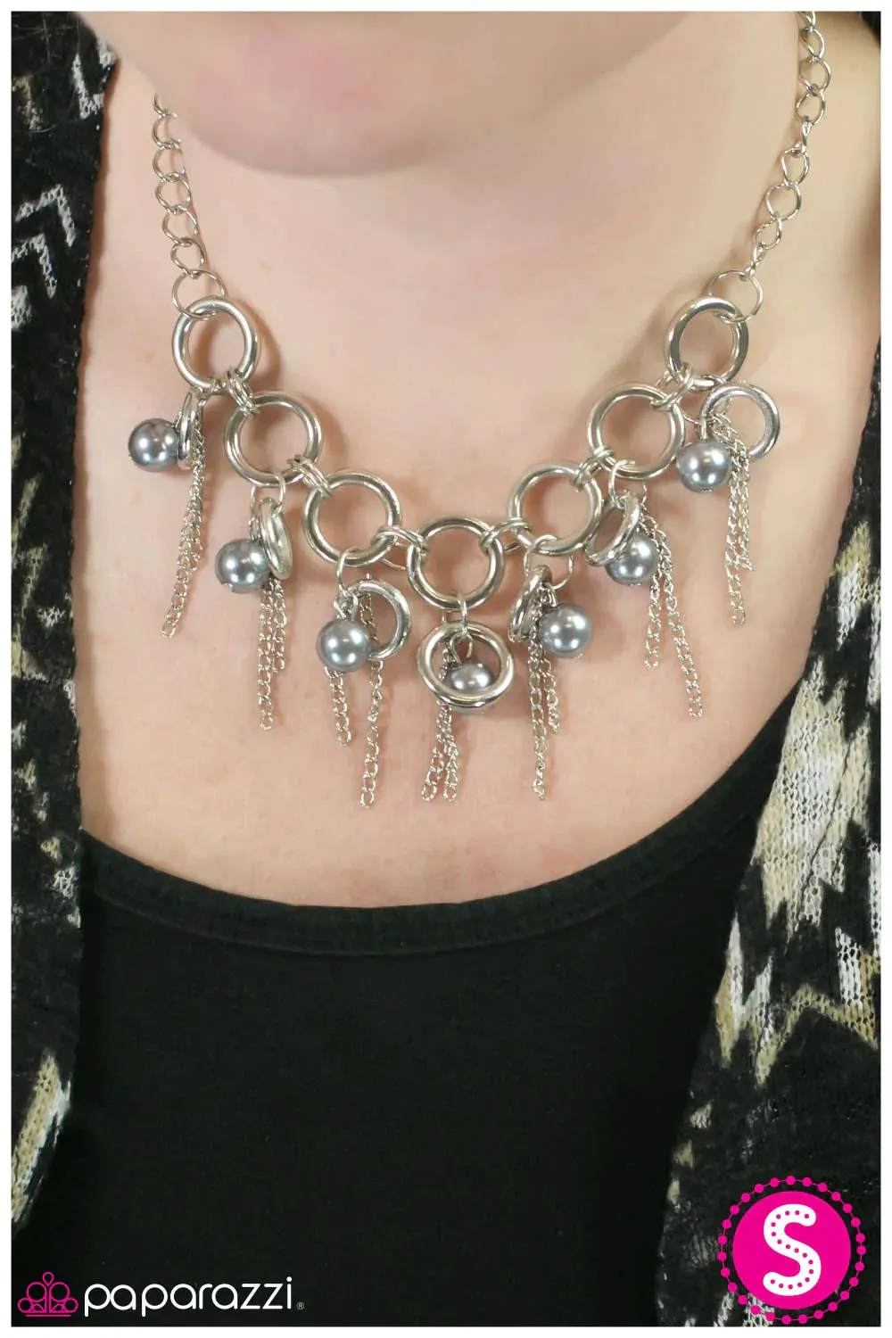 Paparazzi Necklace ~ Lightly Tasseled - Silver