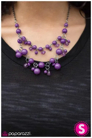 Paparazzi Necklace ~ My Best Friends Wedding - Purple