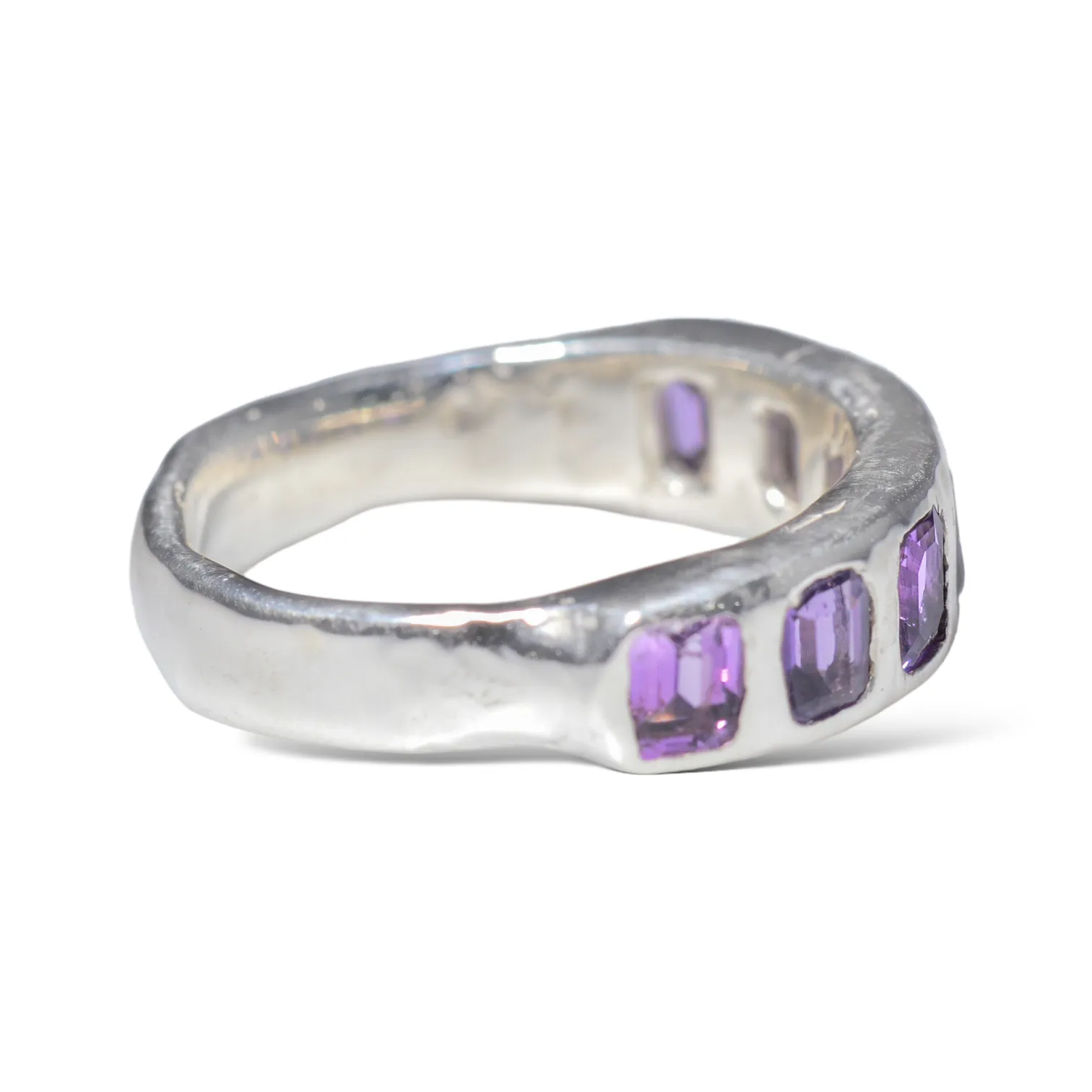 Purple Sapphire Stacker Band