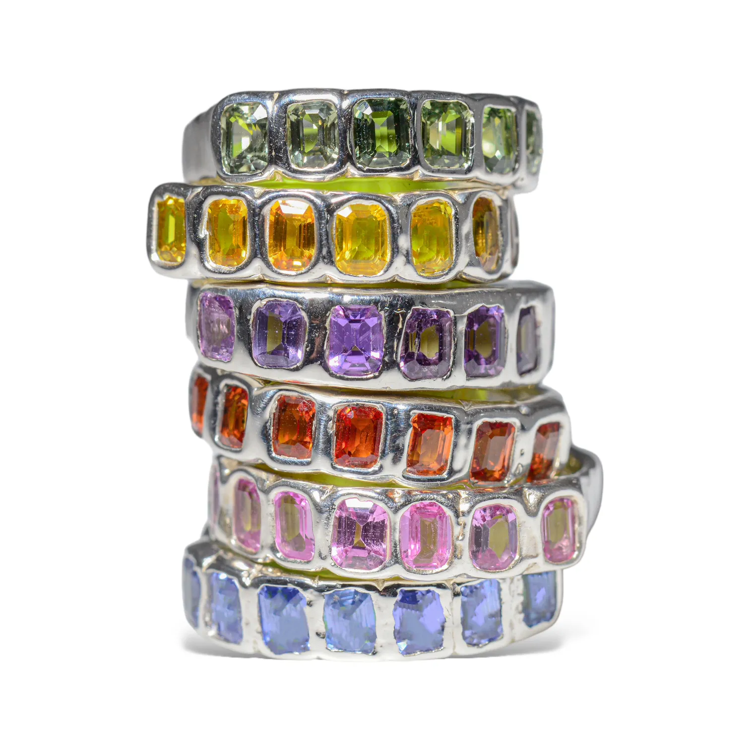 Purple Sapphire Stacker Band