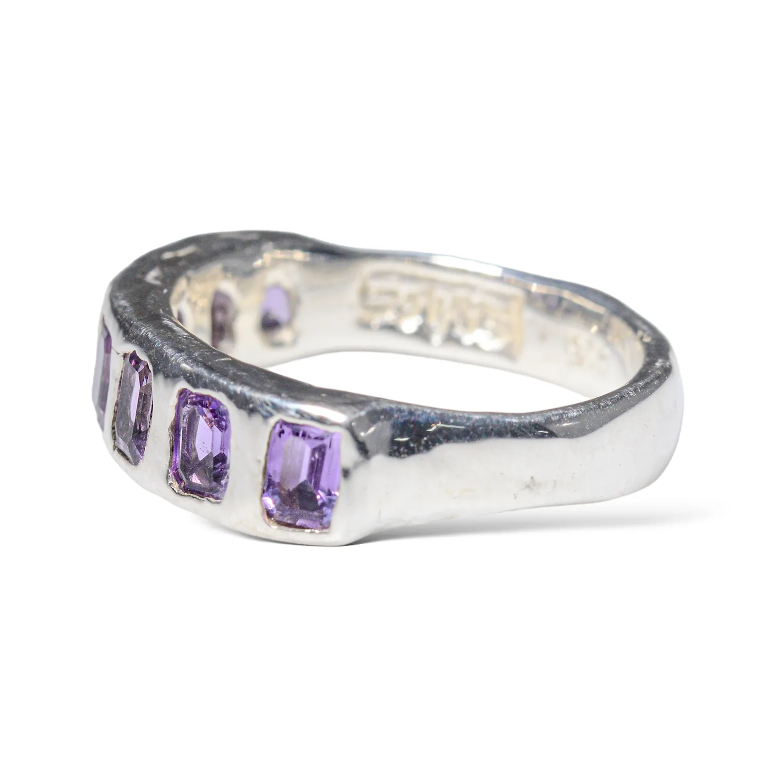 Purple Sapphire Stacker Band