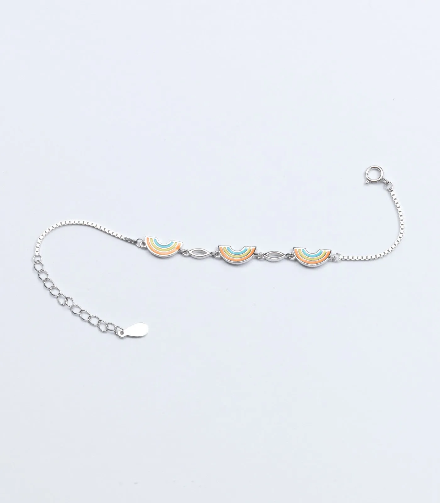 Rainbow Bracelet (Silver)