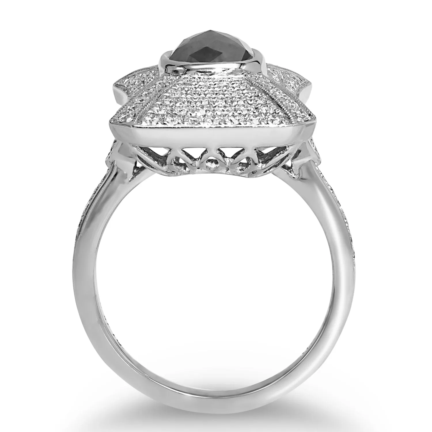 Rough Diamond Pave Ring