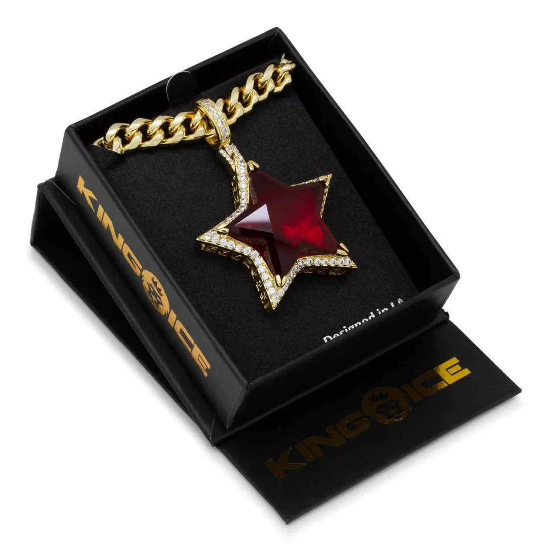 Ruby Star Necklace