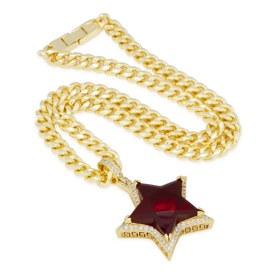 Ruby Star Necklace