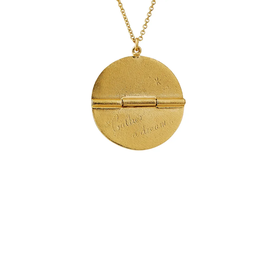 Sail into the Sunset Folding Disc Necklace