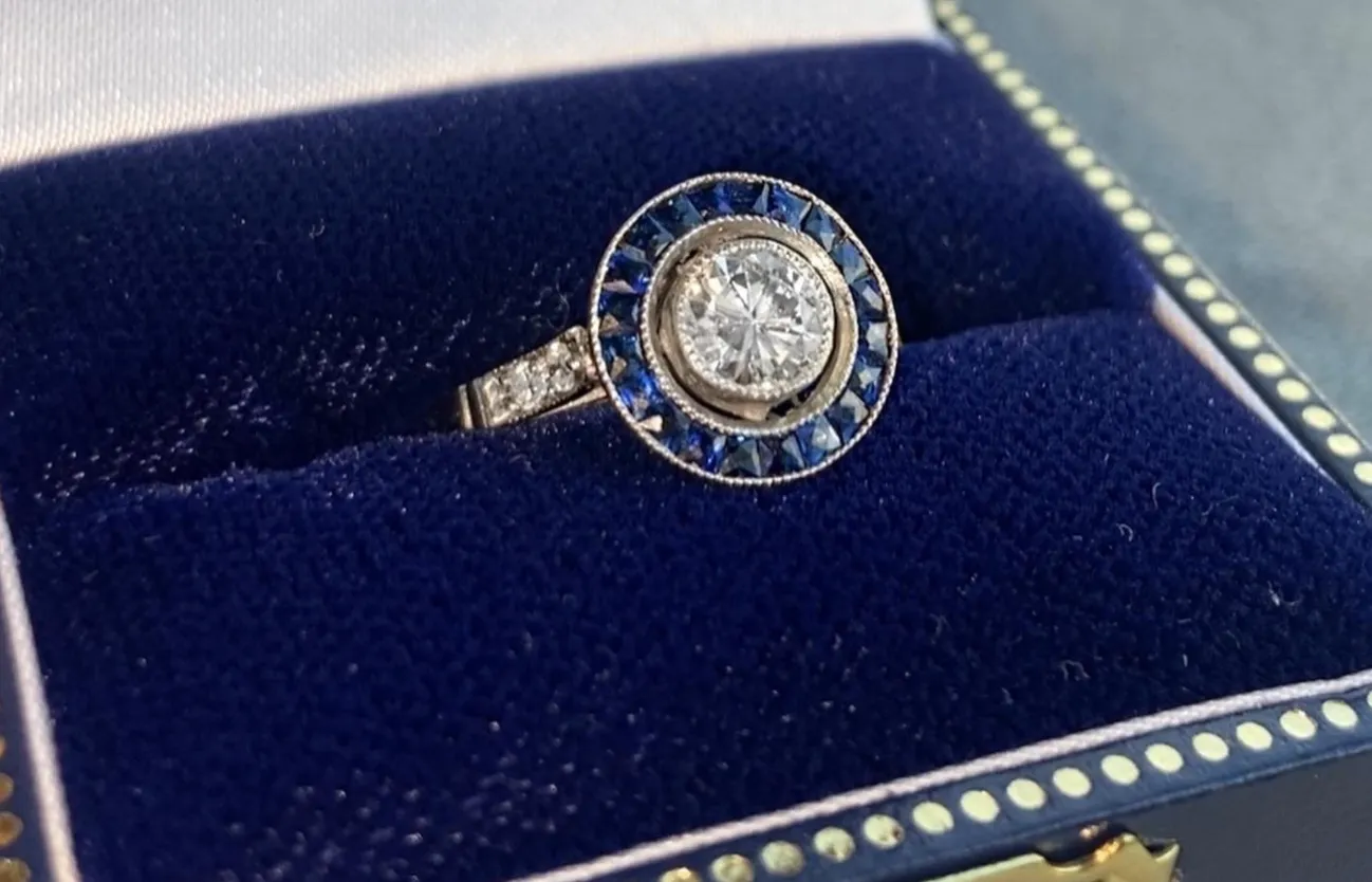 Sapphire & Diamond Ring