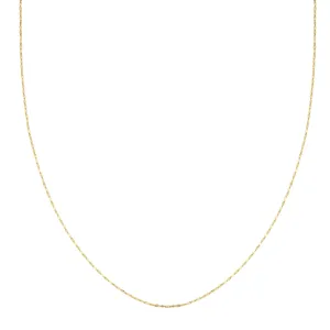 Shimmer Rolo Necklace 14K