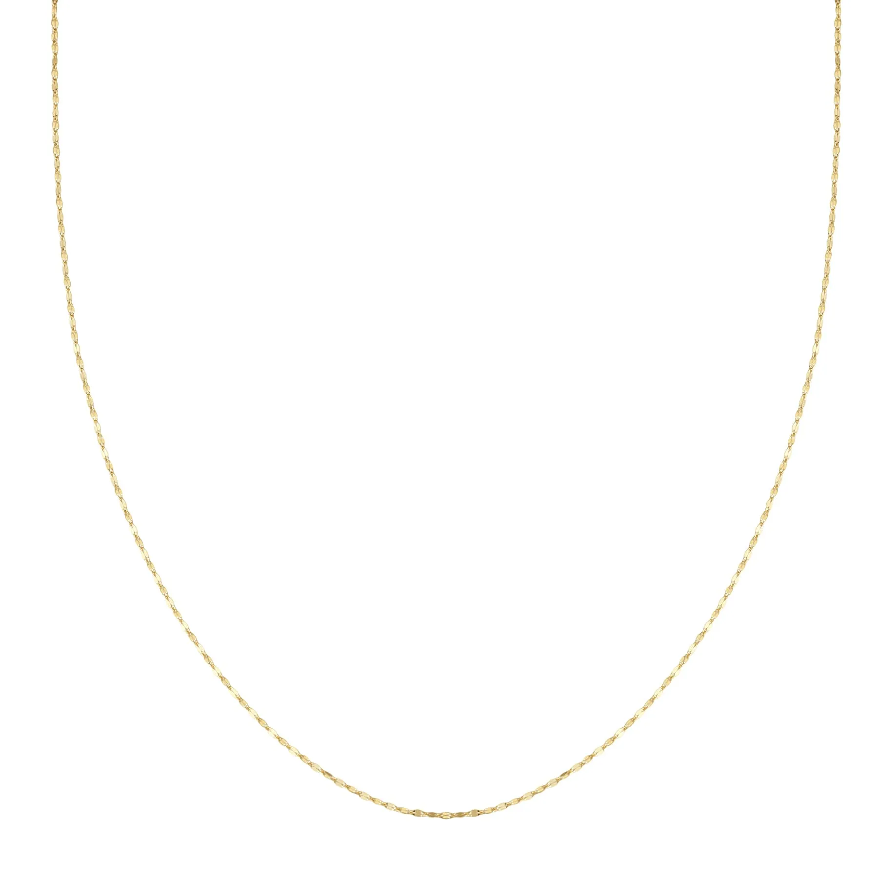 Shimmer Rolo Necklace 14K