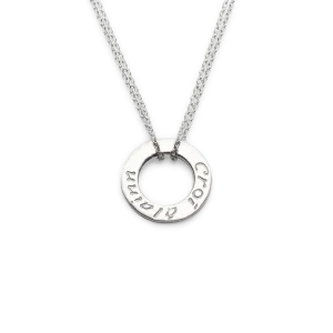 Silver Croí alainn single pendant