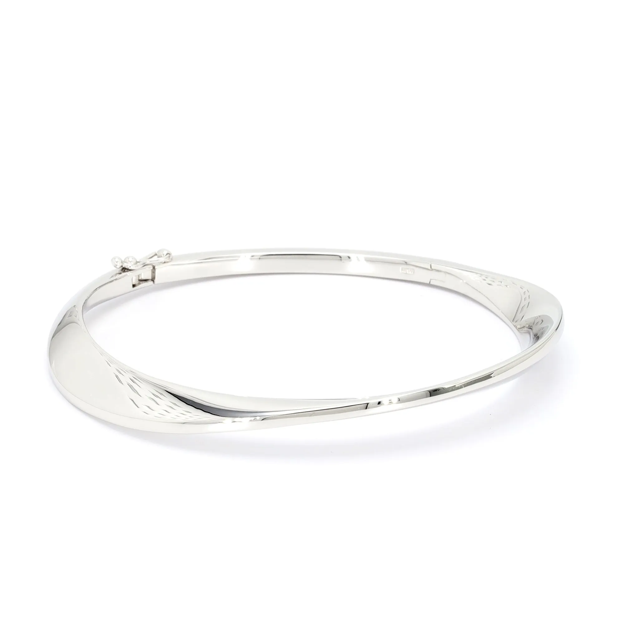 Silver Wave Bangle