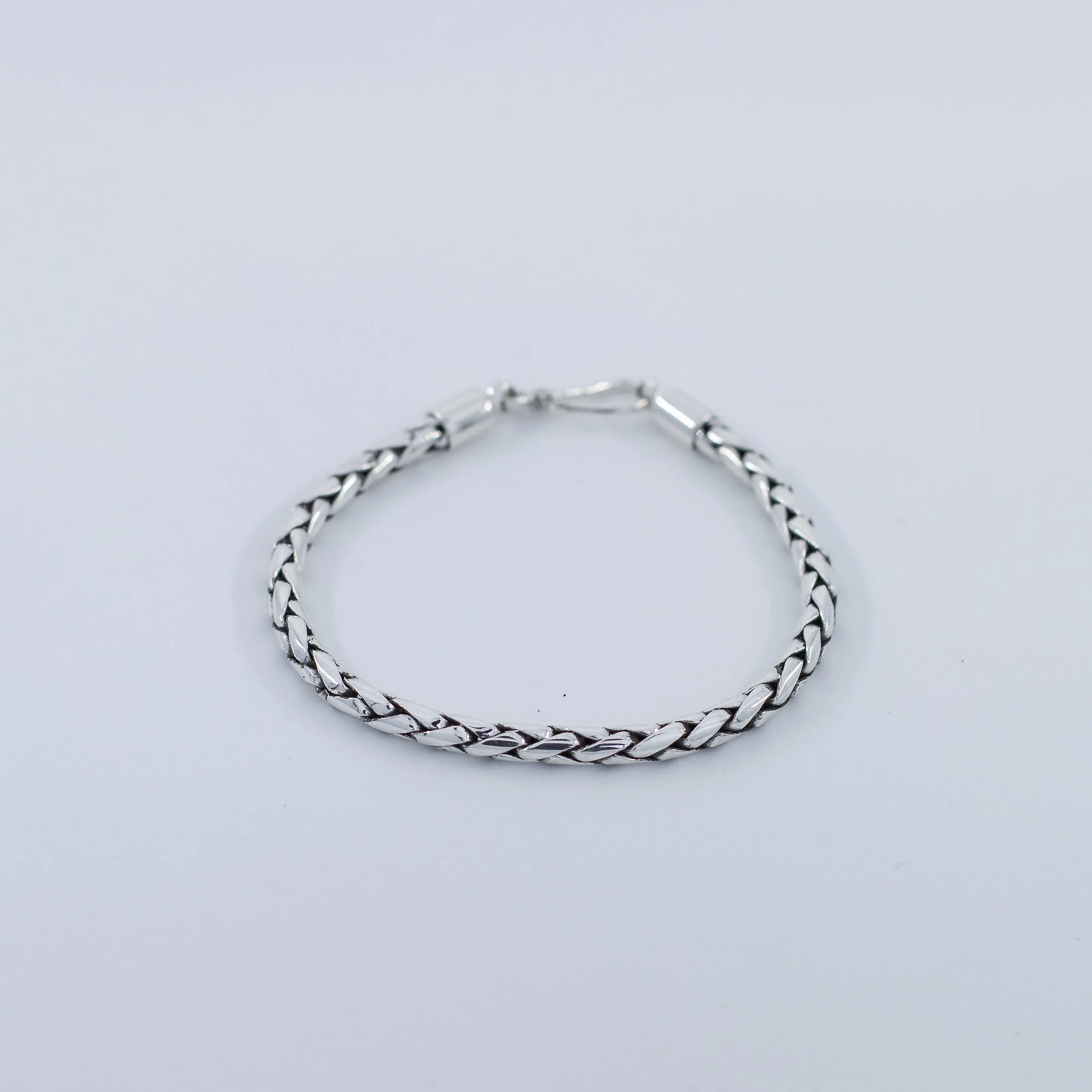 Simple braided men's bracelet