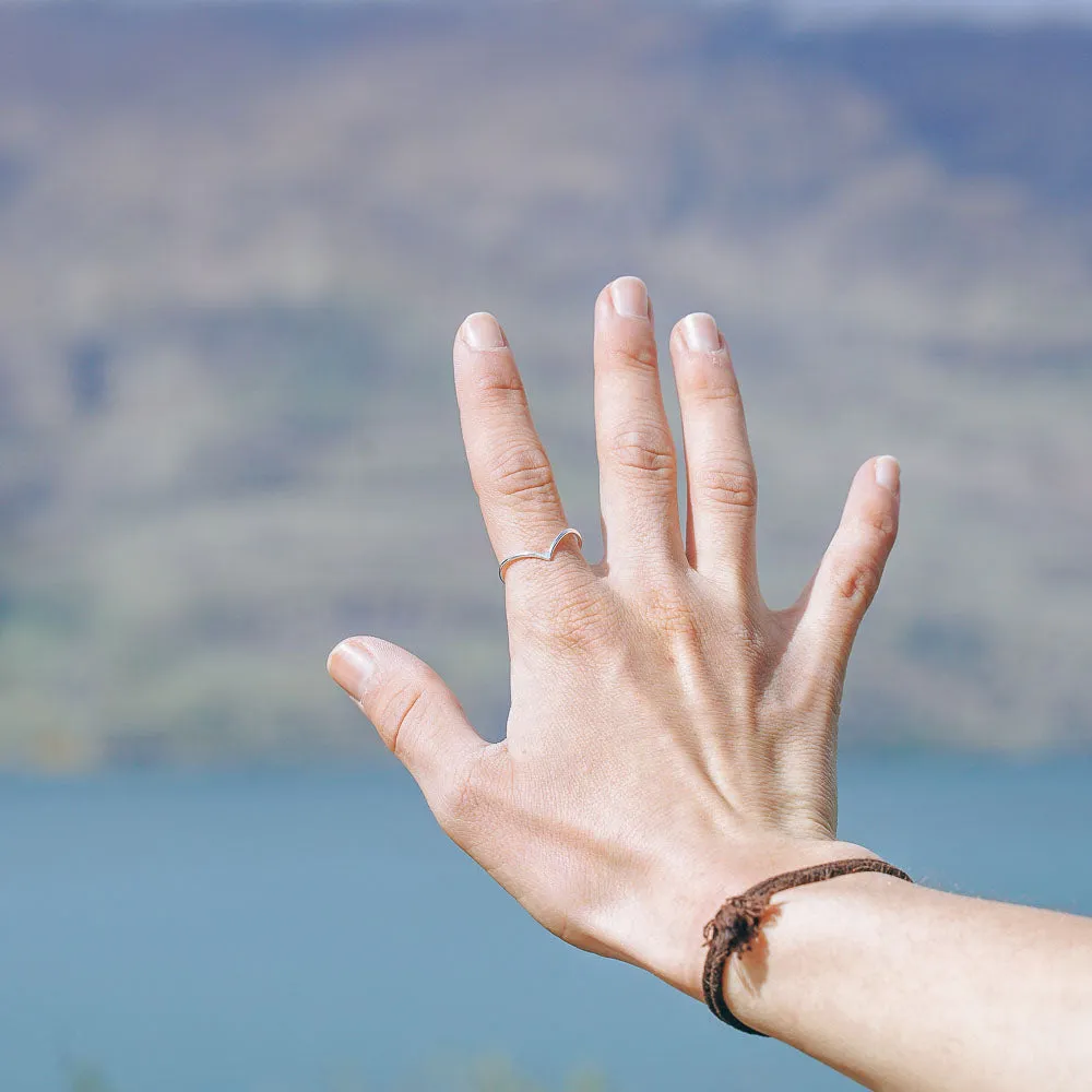 Simple Tiara Sterling Silver Rings