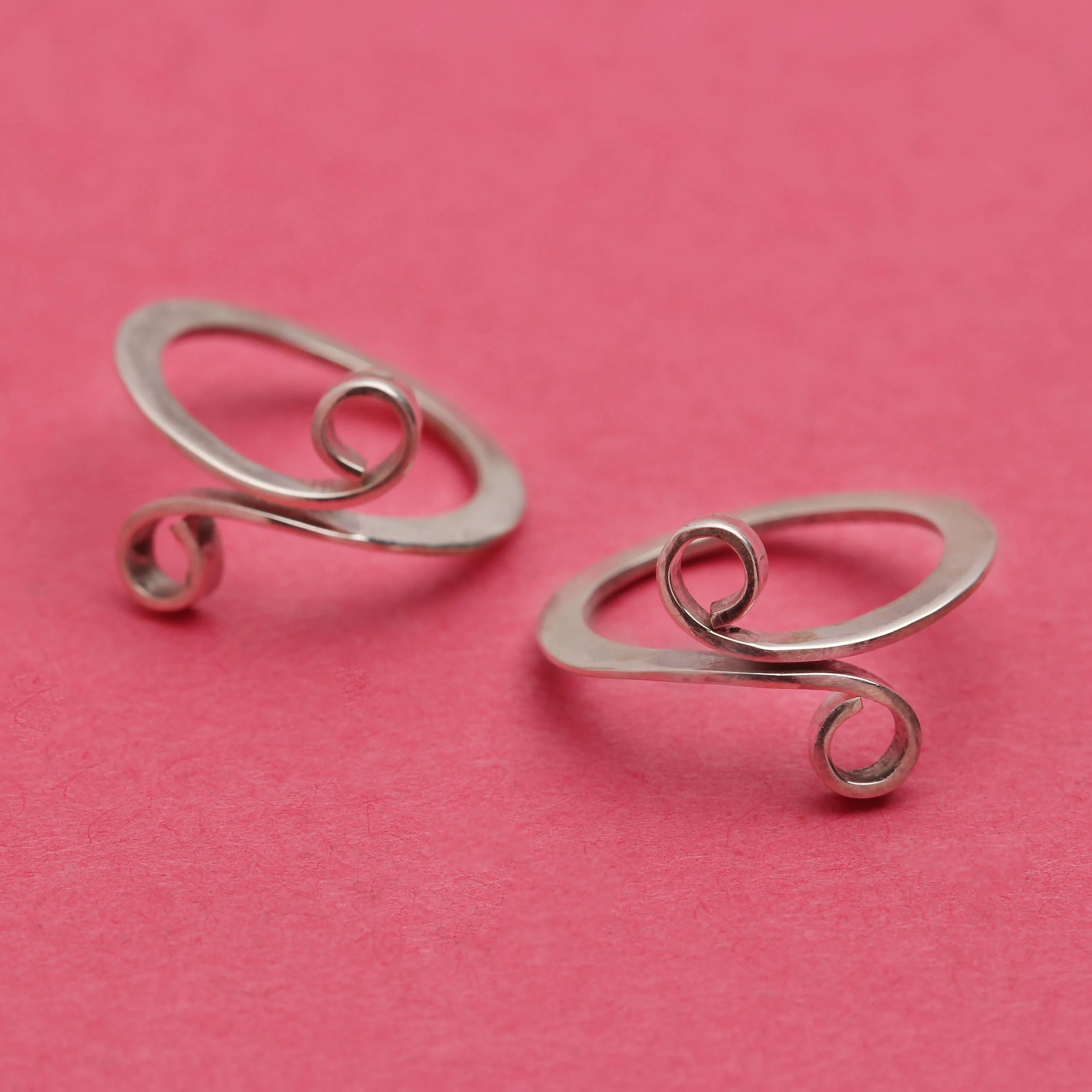 Simple Wired Sterling Silver Toe Ring (Pair)