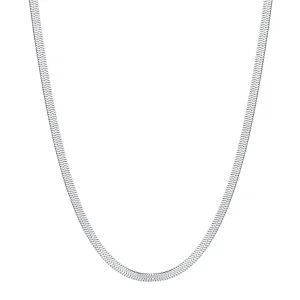 Snake Chain Necklace Silver