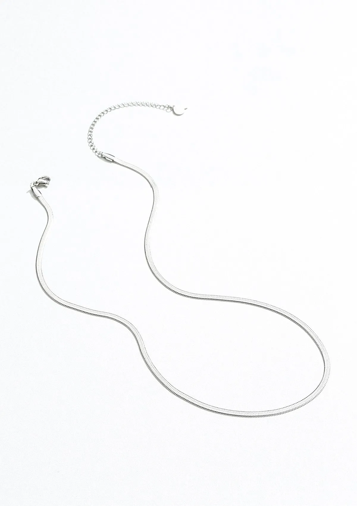 Snake Chain Necklace Silver