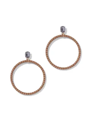 Sparkling Hoop Drop Earring