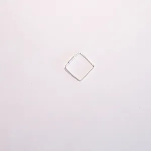 Square Simple Sterling Silver Nose Rings