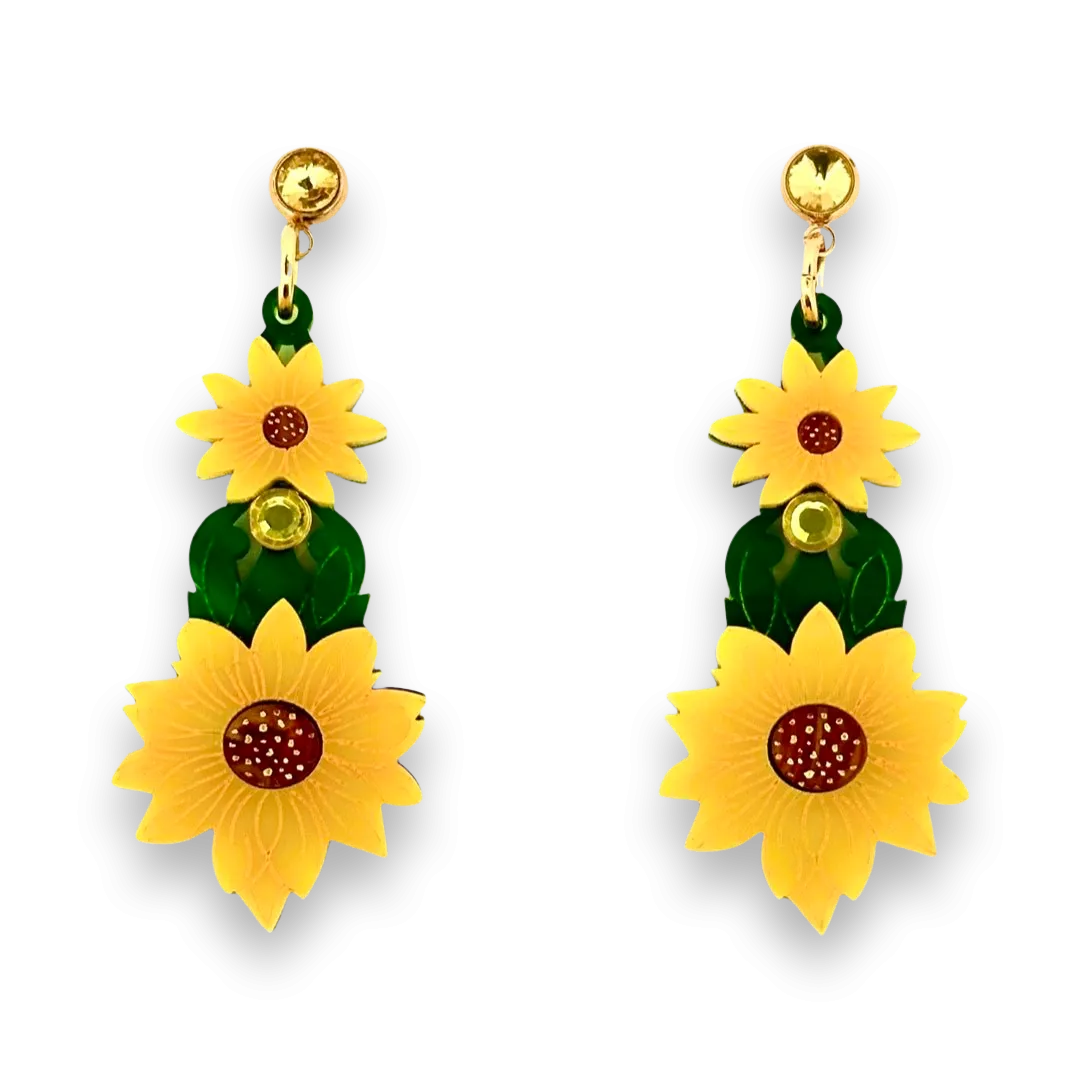 Sunflower art deco 🌻 - earrings