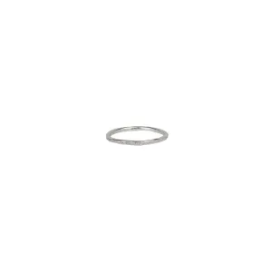 Textured Stacking Ring in Silver