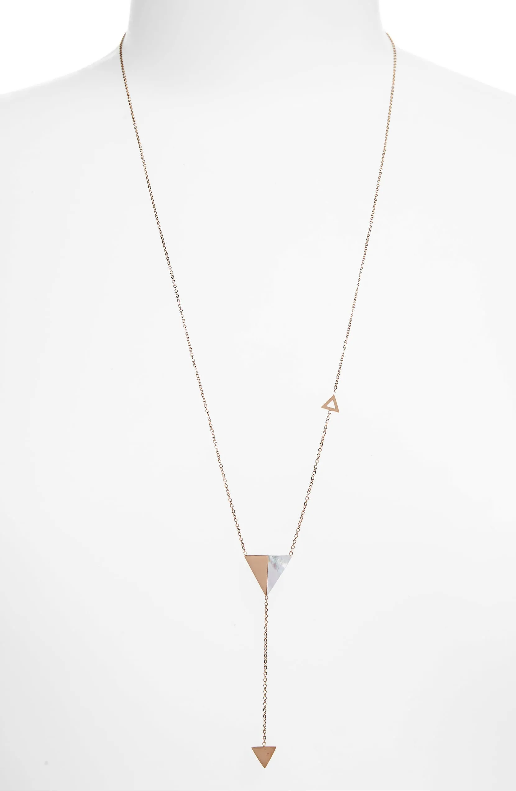 Triangle Y-Drop Necklace