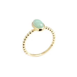 Vida Amazonite Oval Stack Ring