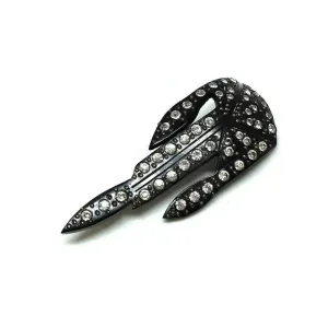 Vintage Art Deco 1920s Hat Pin Diamante Brooch