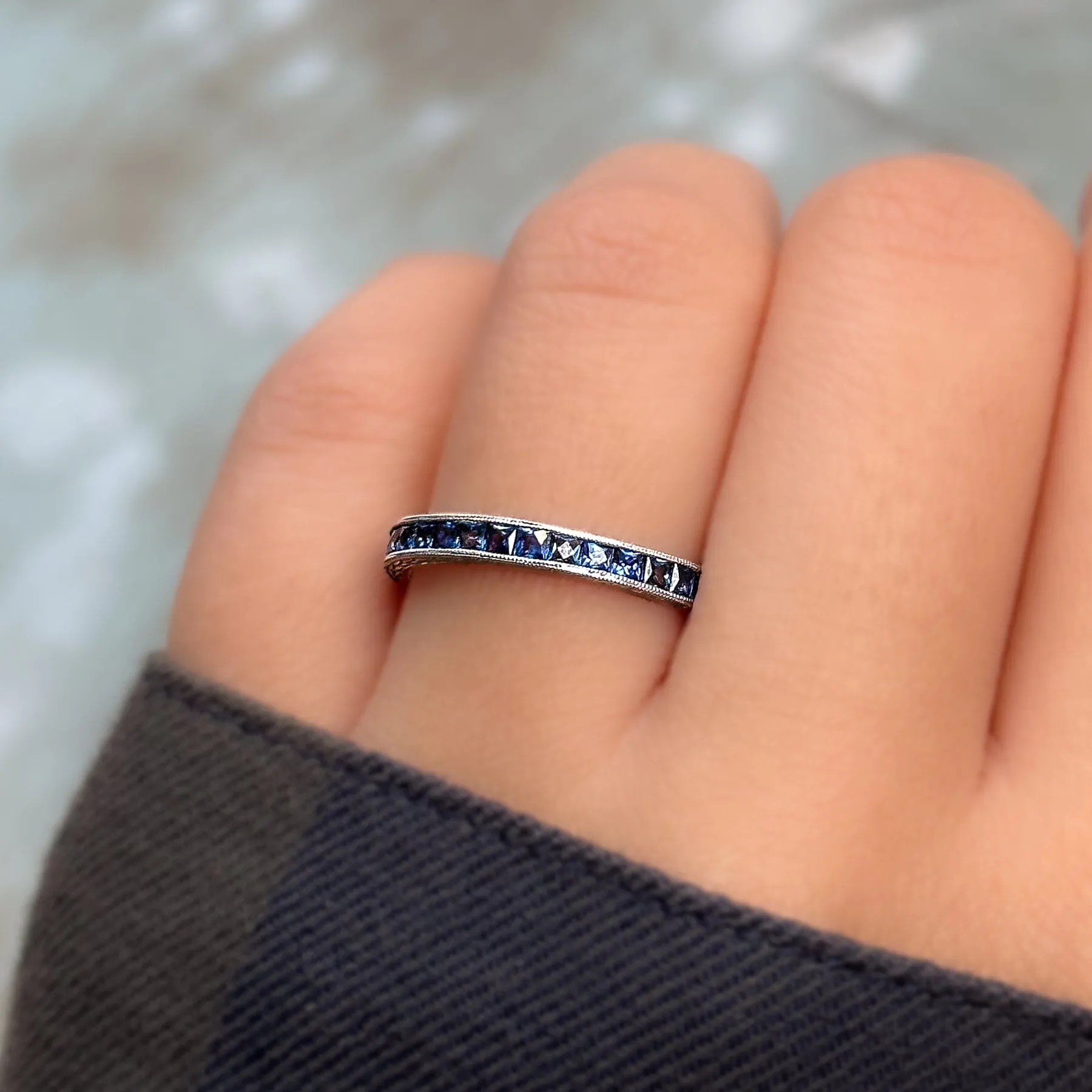 Vintage Sapphire Band