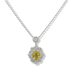 Yellow Sapphire Pendant